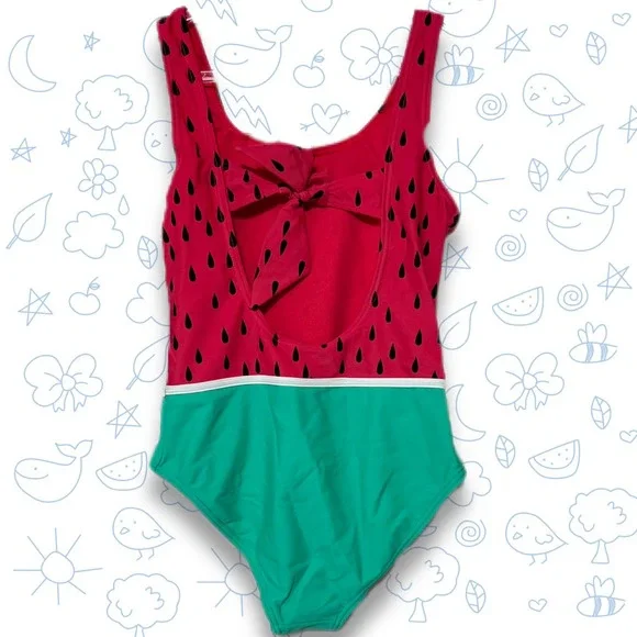 VIGOSS Girls' Watermelon One-Piece Swimsuit - Picture 2 of 2
